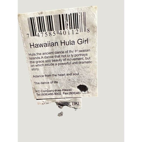 Unbranded Hawaiian Hula Dancer & Tiki God Figurine Set - Wood Look Resin Collect - Picture 8 of 10